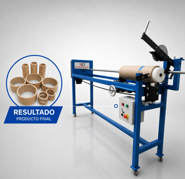 Máquina cortadora de tubos de cartón manual MC-1000C